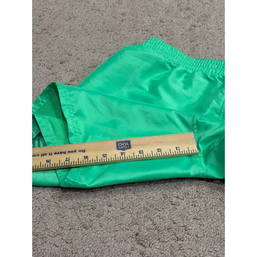 Nike Swim Essential Logo Lap 7 Inch Volley Shorts Green Lined Size M